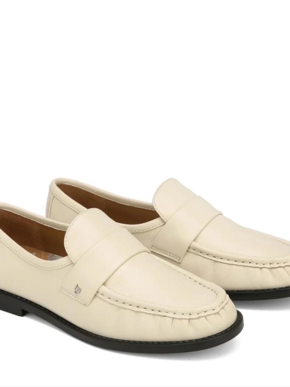 Naked Wolfe Cream Goldie Leather Loafer size 7.5